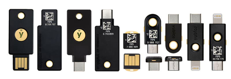 YubiKey「セキュリティキーシリーズ」
