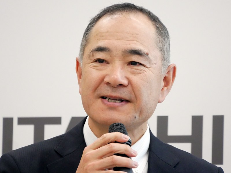 日立 Hitachi Global Digital HoldingsのDeputy CEO兼Hitachi Vantara CSOである熊﨑裕之氏（過去の会見写真より）