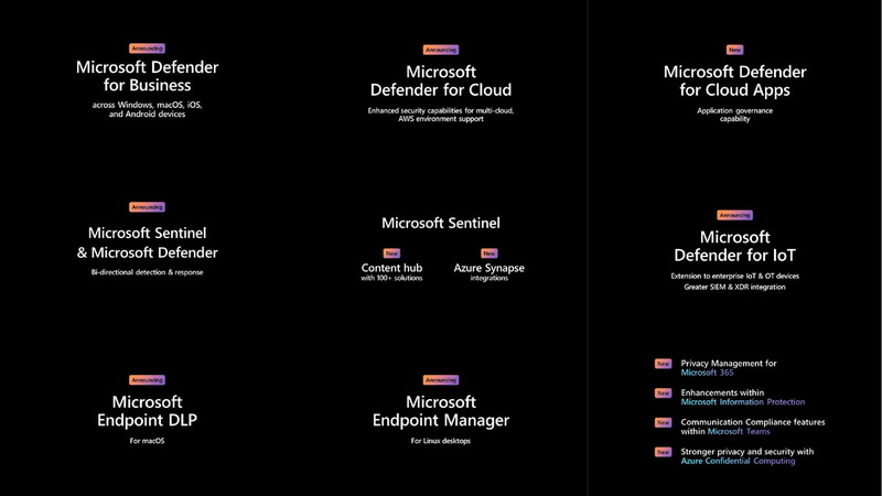 セキュリティ関連の発表