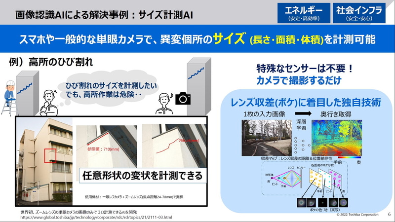 画像認識AIによる解決事例：サイズ計測AI