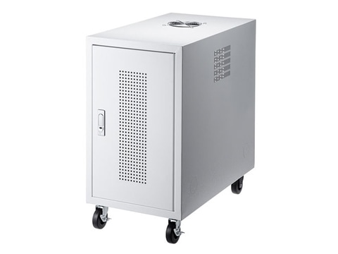 サンワサプライ、ネットワーク機器などを収納できる縦型ボックスラック