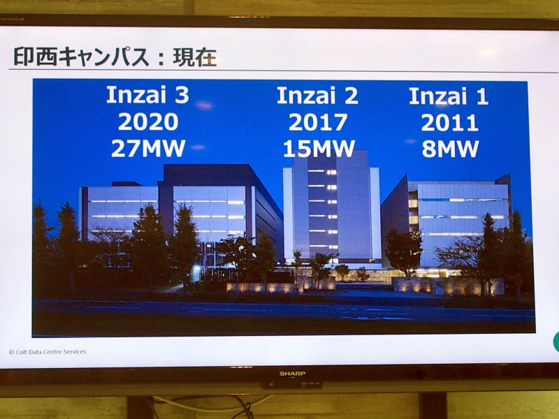 印西キャンパスの3棟のデータセンターにより合計50MWを供給