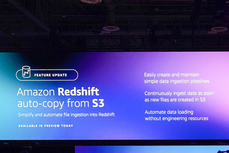 Amazon Redshift auto-copy from S3