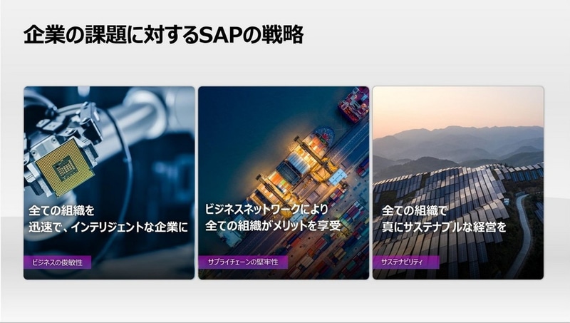 企業の課題に対するSAPの戦略