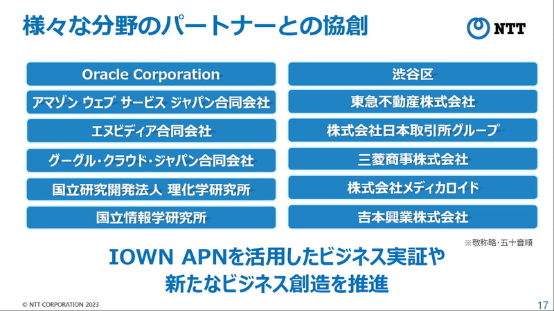 さまざまな分野のパートナーとの協創