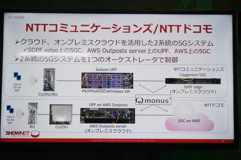 NTTコミュニケーションズ／NTTドコモのローカル5G実験内容