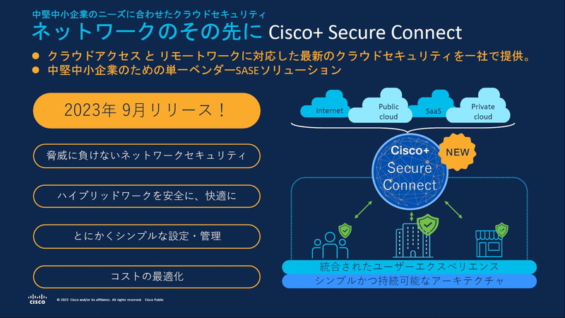 ネットワークのその先にCisco＋ Secure Connect
