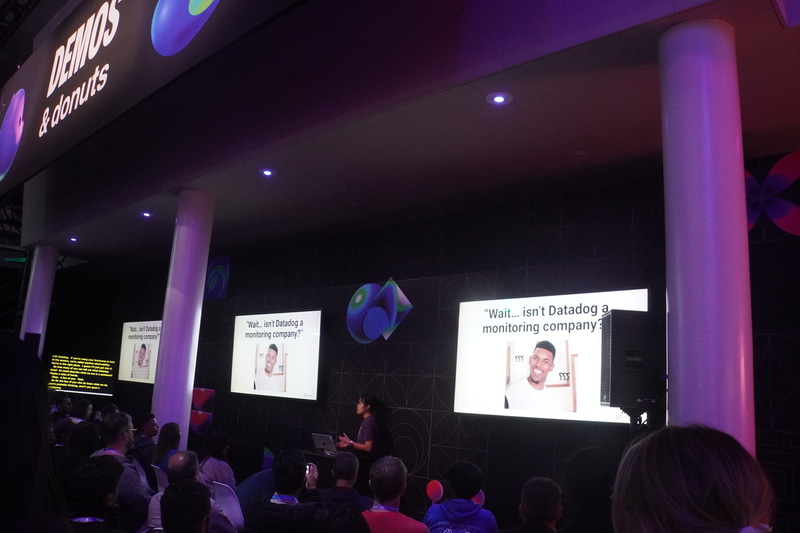 展示会場に設けられたDemo（ミニセミナー）コーナー