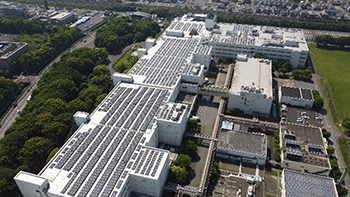 NEC 我孫子事業場の太陽光発電設備