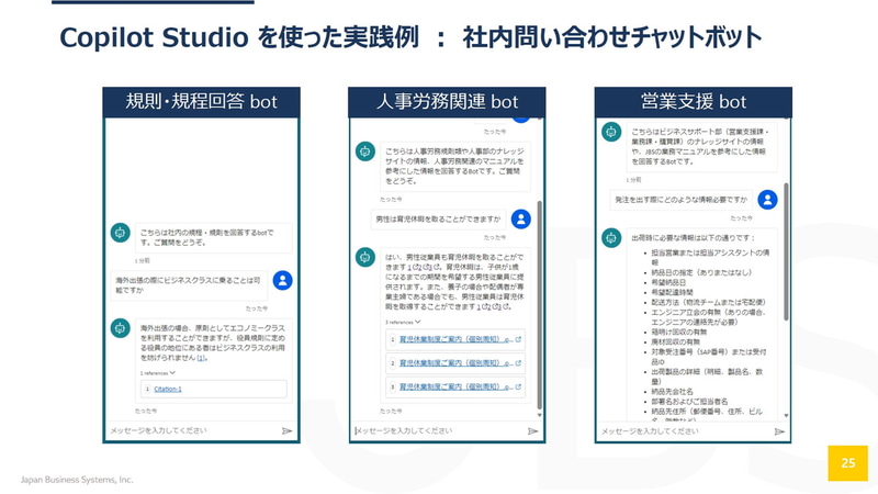 Copilot Studioを使った実践例：社内問い合わせチャットボット