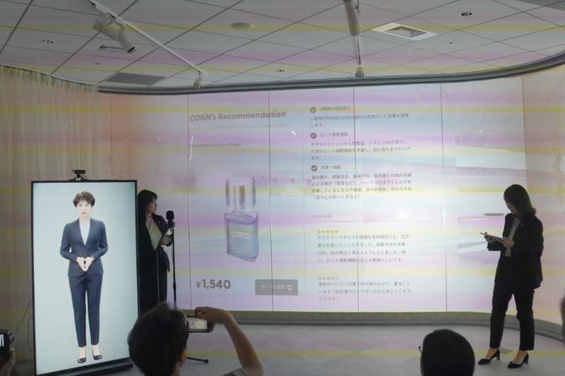 客の症状を聞いて商品を提案