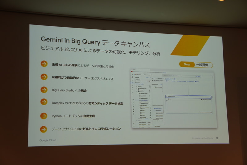 BigQueryデータキャンバスがGAに