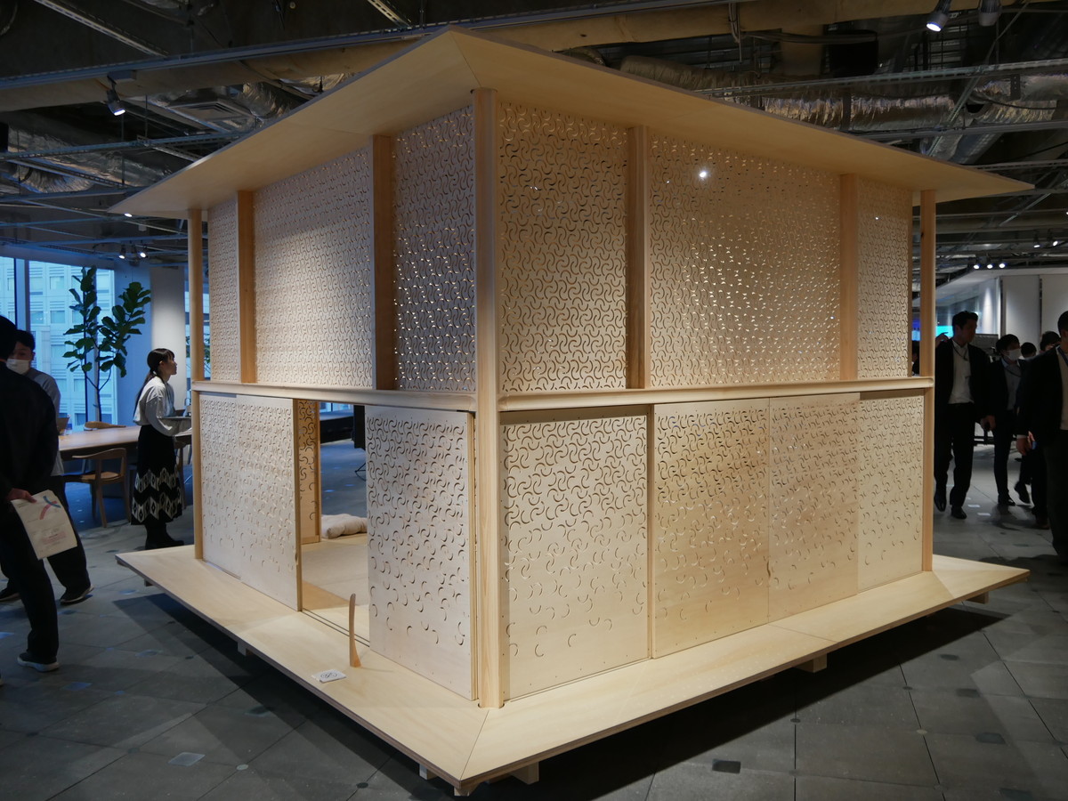 茶室空間も用意。海外からの来場者にも適している