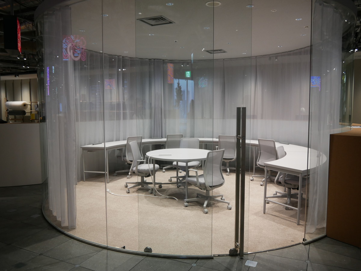 プロジェクトの内容にあわせて部屋を選択できる