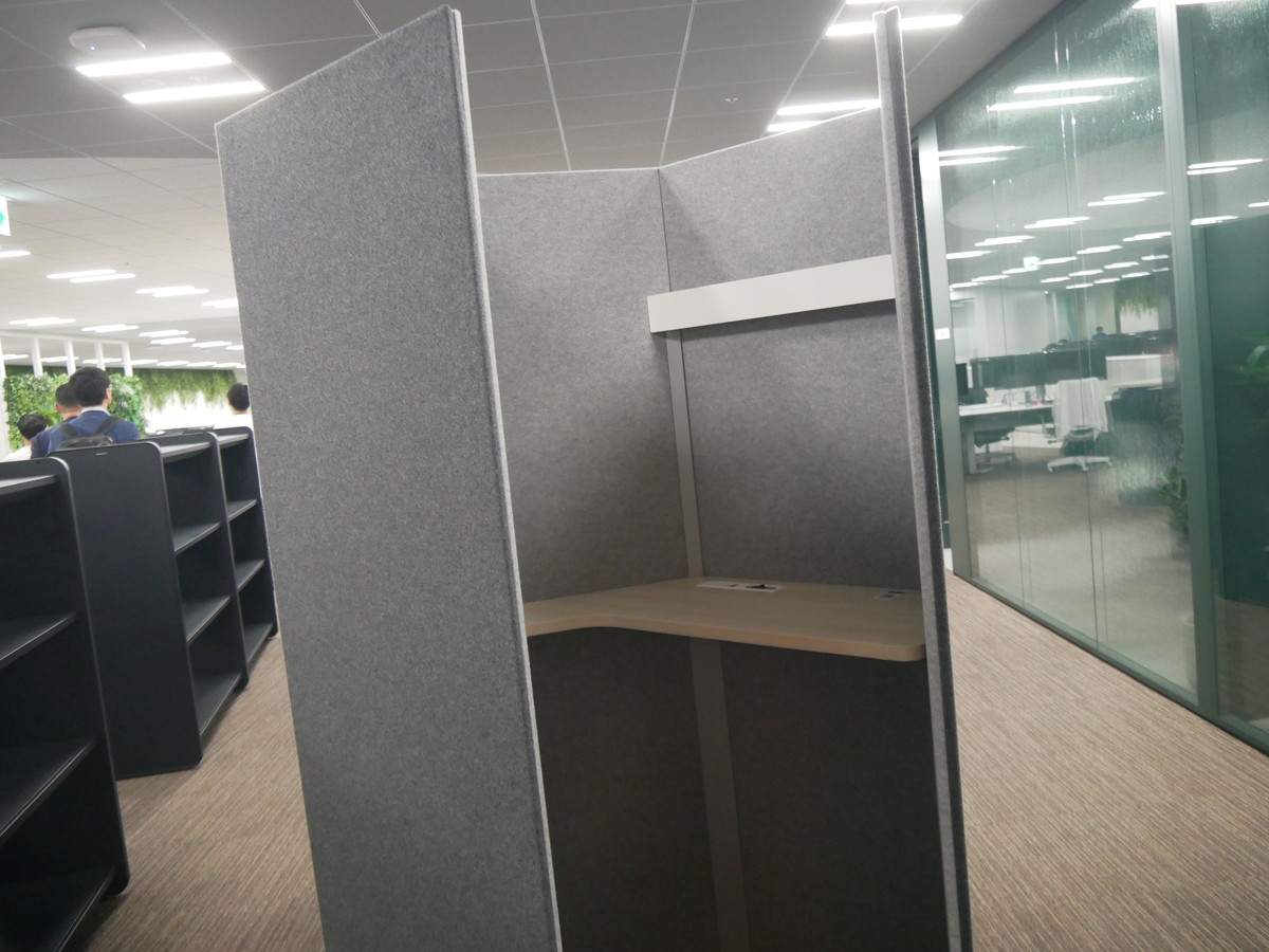 集中して作業を行うためのスペースもある