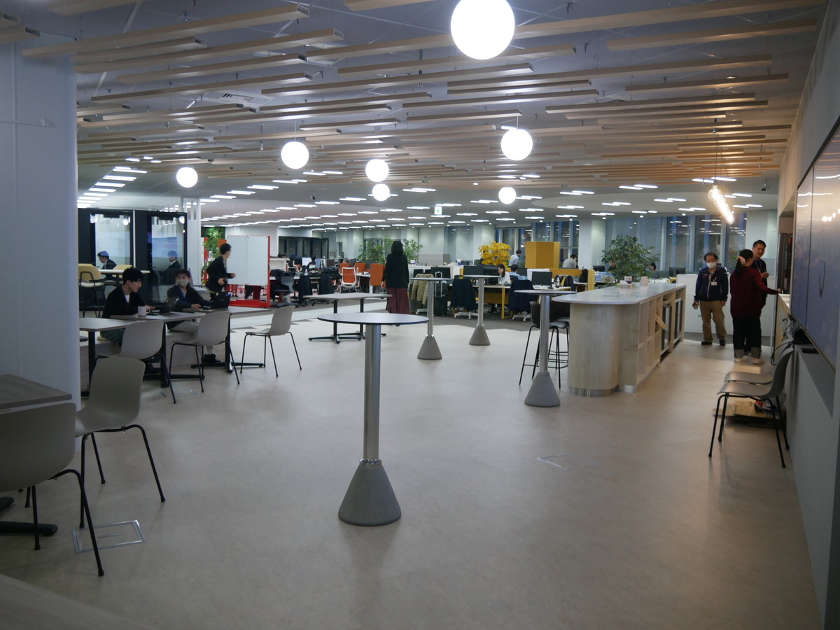 パントリーエリア。飲食ができるスペースだ