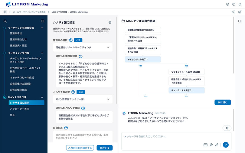 LITRON Marketing画面イメージ