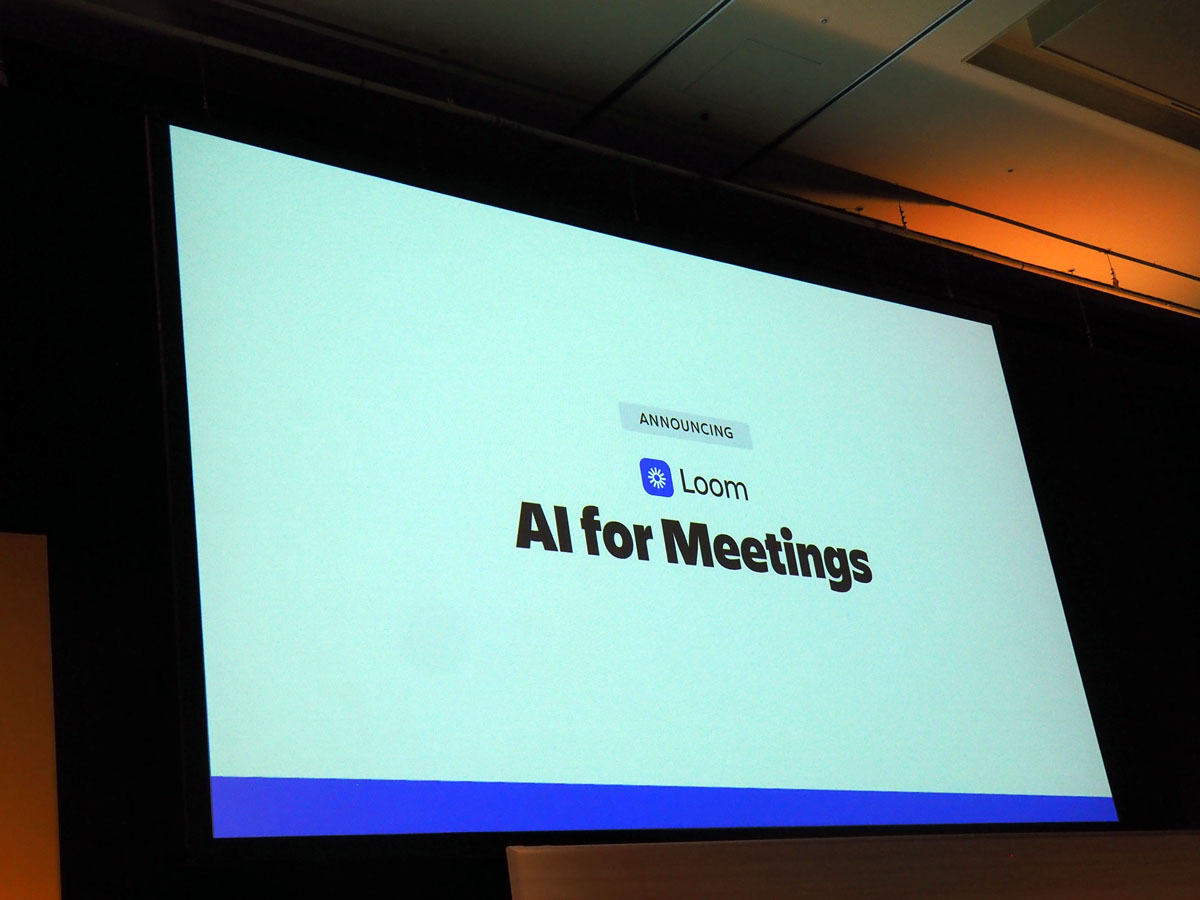 Loomには「Loom AI for Meetings」が加わることがアナウンスされた