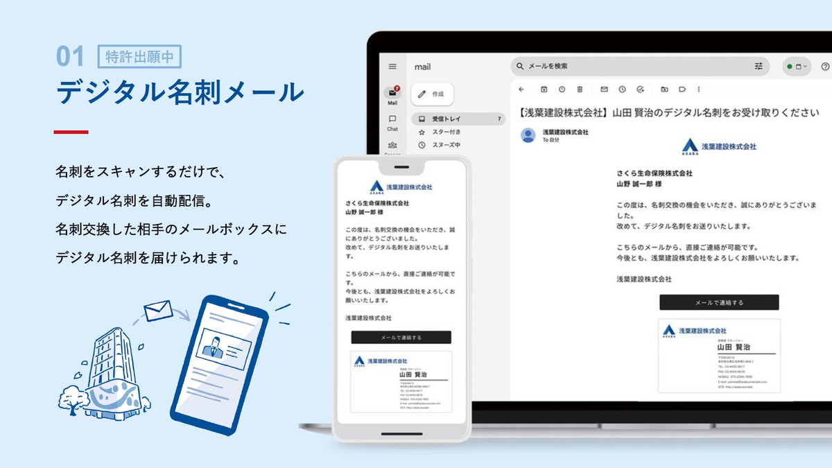 デジタル名刺メール