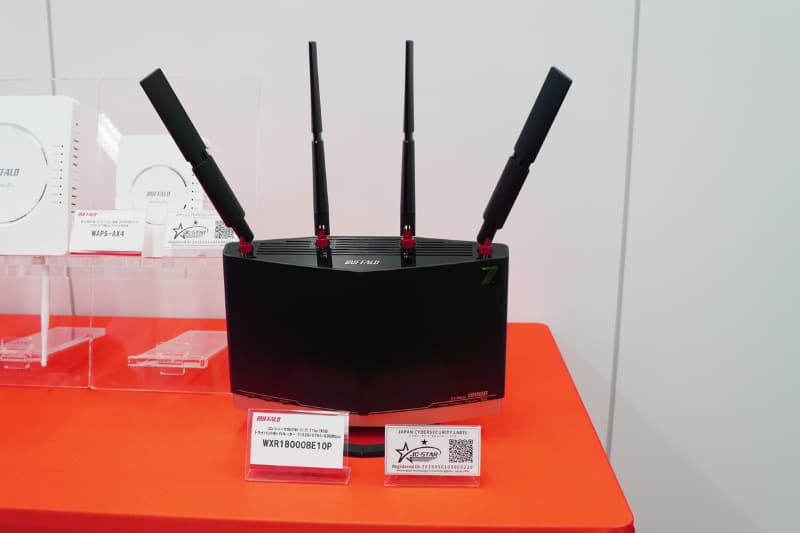 展示されたコンシューマー向けWi-Fiルーター