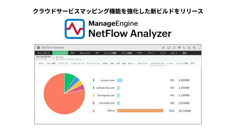 クラウドサービスマッピング機能を強化した新ビルドをリリース