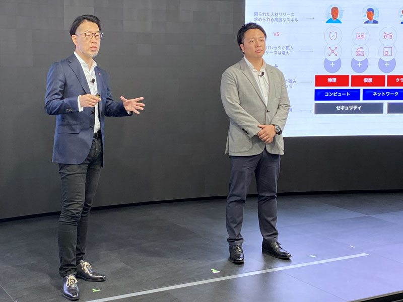 レッドハット 常務執行役員 技術営業本部長の三木雄平氏（左）、HashiCorp Japan ディレクターの伊藤健志氏（右）