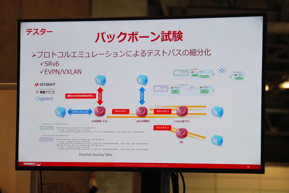 テスター：プロトコルエミュレーションによるテストも実施