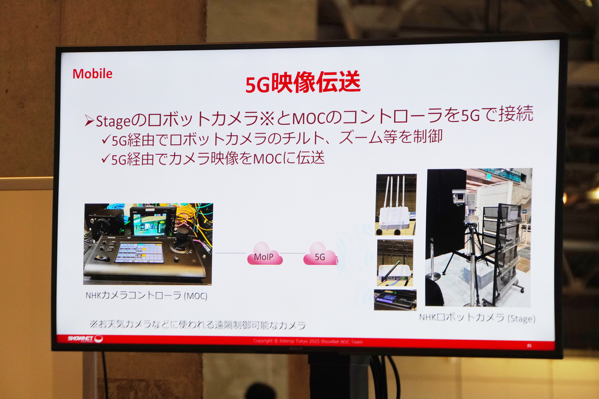 5Gでの映像伝送も検証