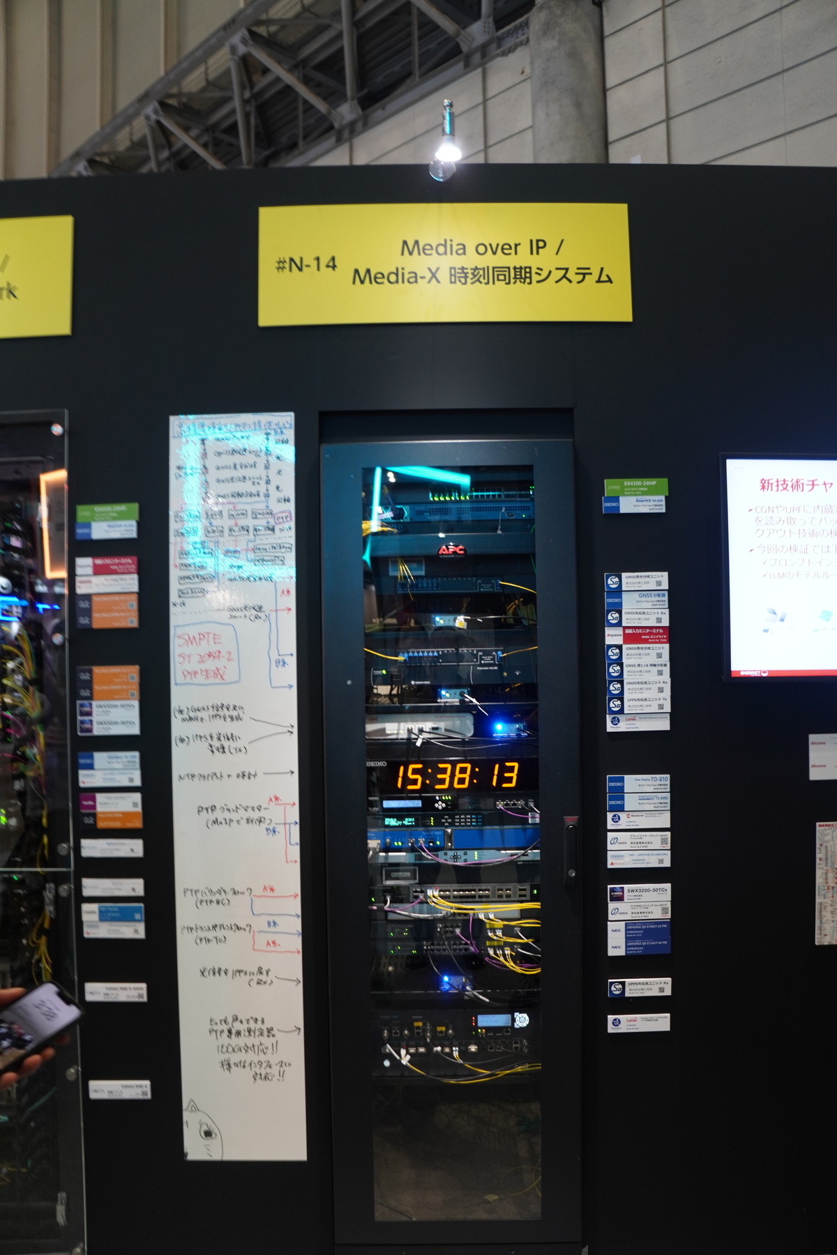 ラックN-14：Media over IP／Media-X 時刻同期システム