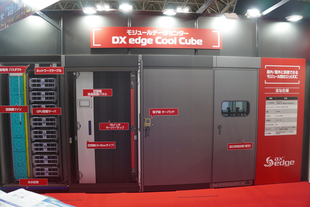 DX edge Cool Cube（実物大のパネル）
