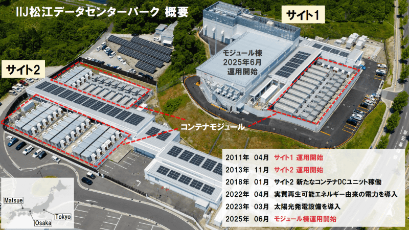 IIJ松江データセンターパーク概要