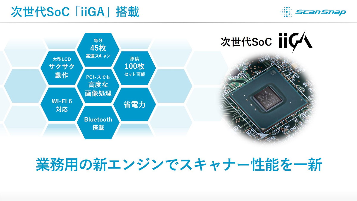次世代SoC「iiGA」搭載