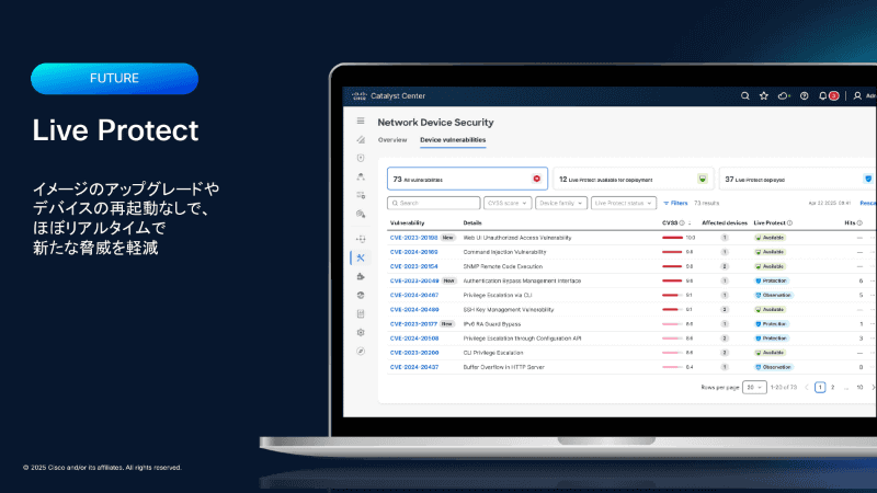 近日中にリリースされる「Live Prptect」技術