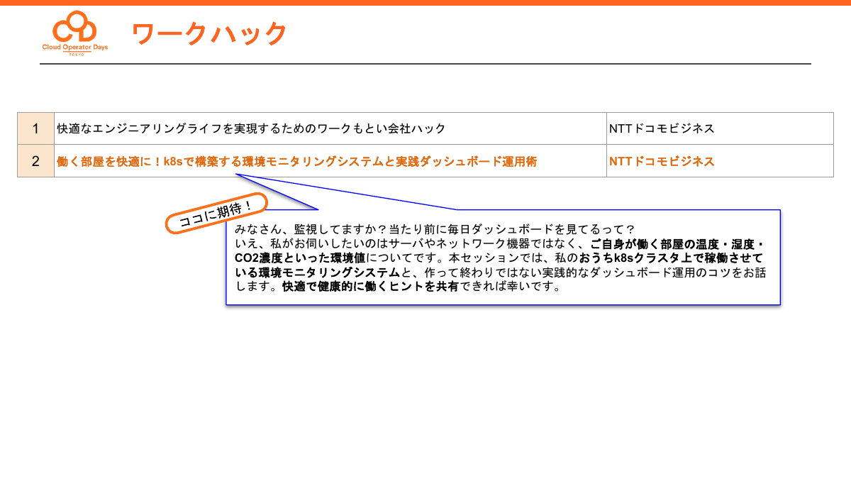 「ワークハック」トラックの注目セッション