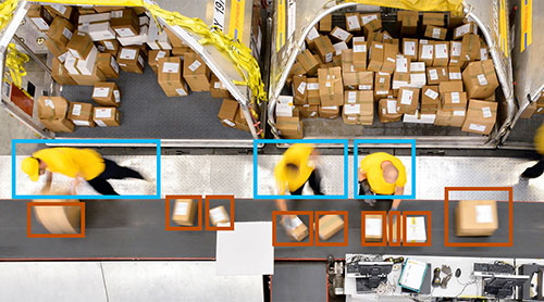 物流ラインでのセンシングイメージ