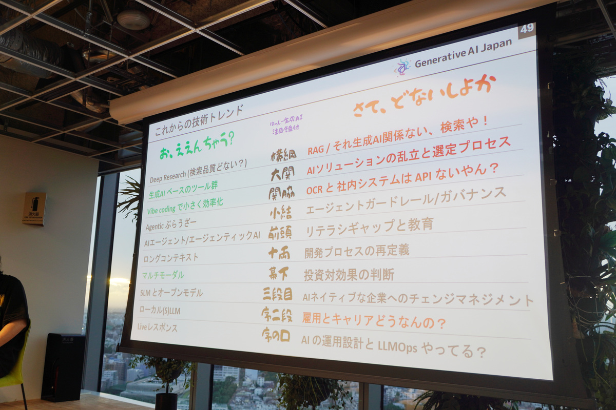 橋口氏が注目する技術と課題と思う部分