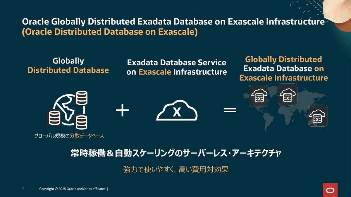 Oracle Globally Distributed Exadata Database on Exascale Infrastructure