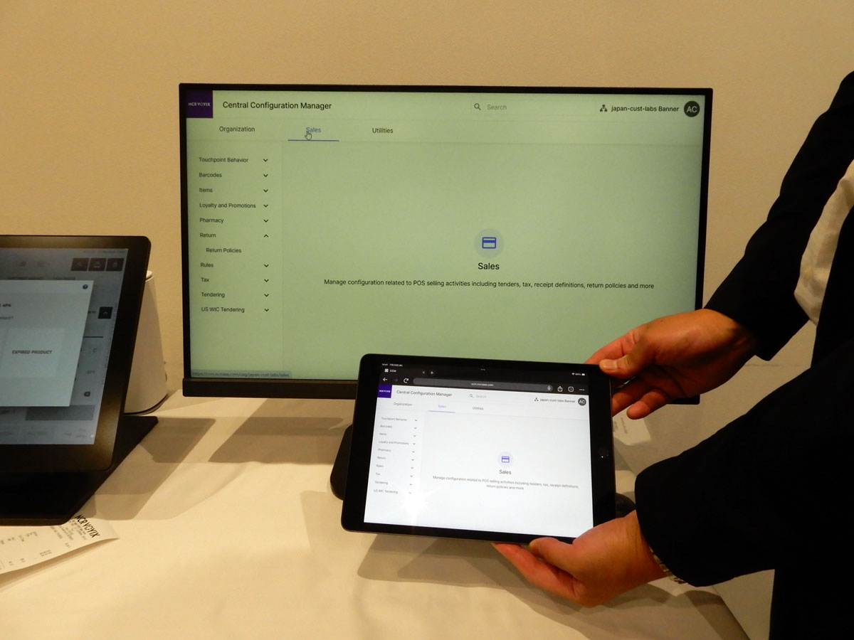 NCR Voyix POS EXは、PCにも、タブレットにも対応している