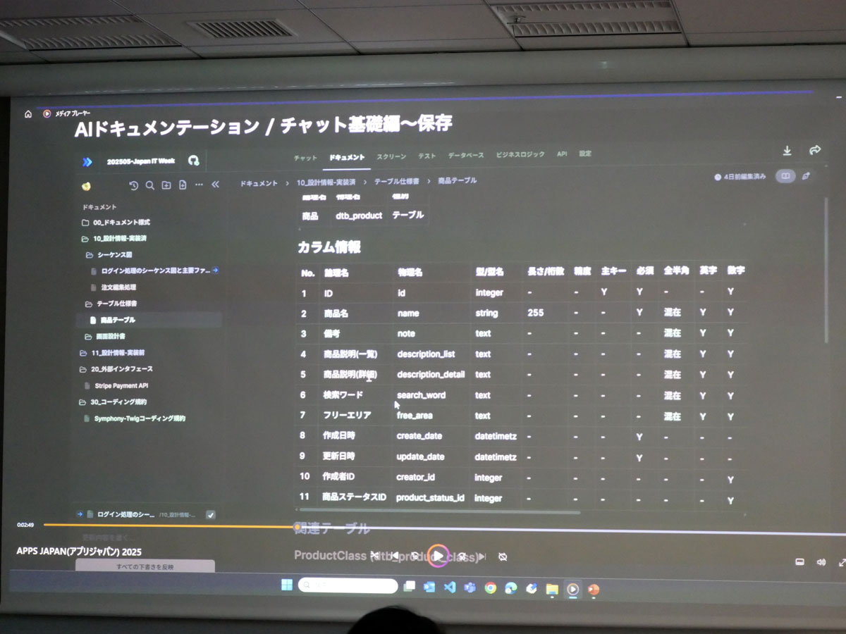 NSDeviaの画面の様子