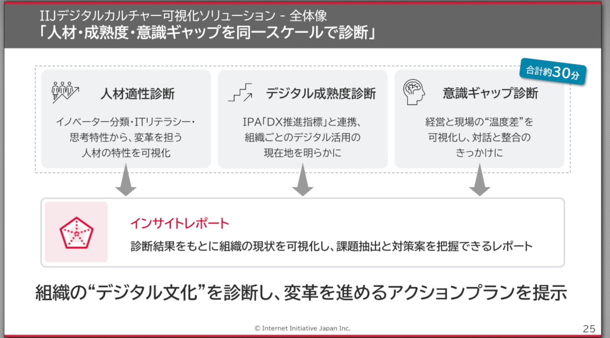 「IIJデジタルカルチャー可視化ソリューション」の全体像