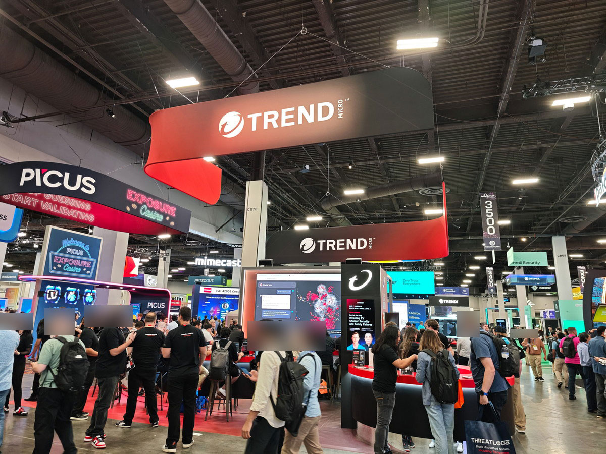 日本のトレンドマイクロのブース