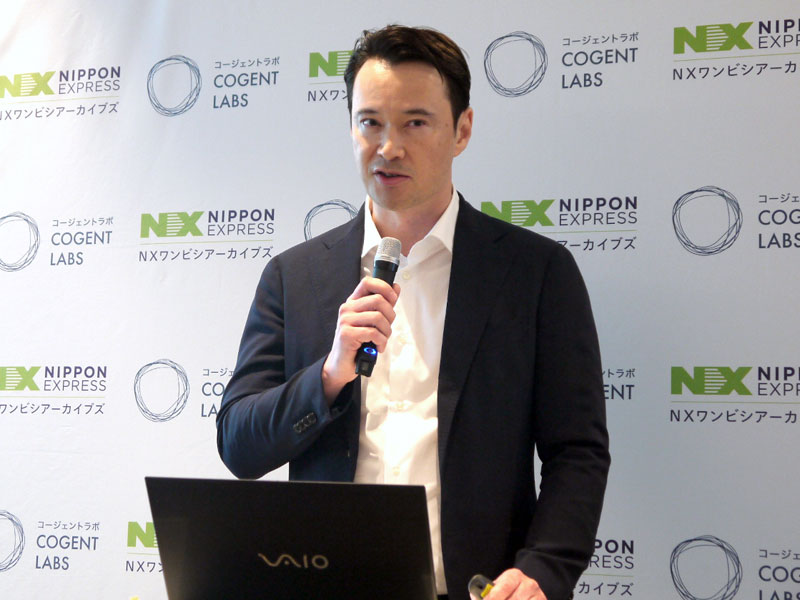 Cogent Labs 代表取締役社長 CEOのエリック・秀幸・ホワイトウェイ氏