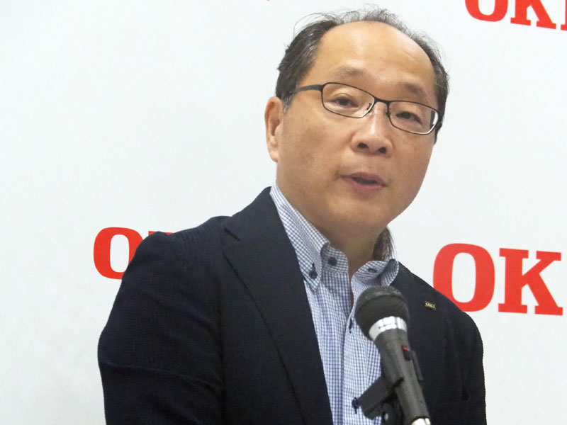 OKI 執行役員兼コンポーネントプロダクツ事業部長の井上崇氏