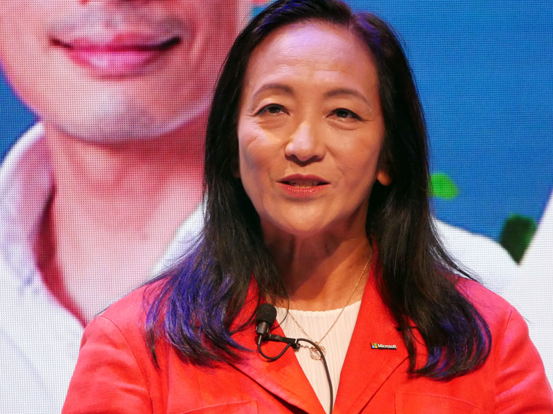 日本マイクロソフト 代表取締役社長の津坂美樹氏