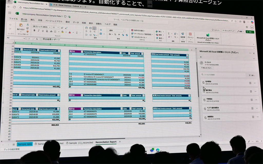 財務部門では、財務調整エージェントを稼働