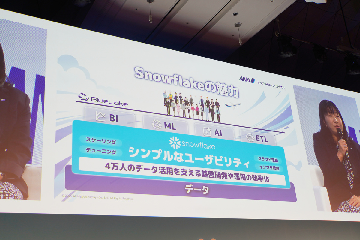 Snowflakeを選択したポイント