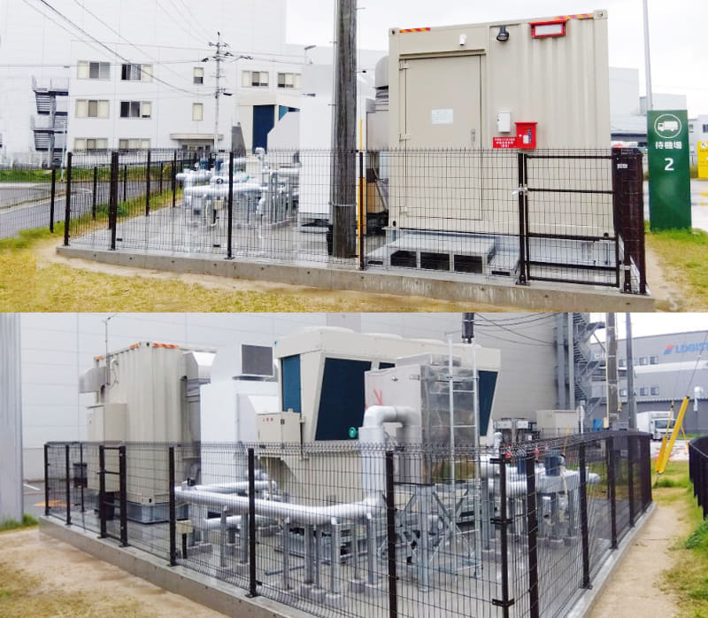 完成したコンテナ型AIデータセンター