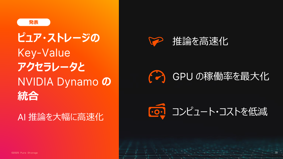 Pure StorageのKey-ValueアクセラレータとNVIDIA Dynamoの統合によるAI推論の高速化・効率化