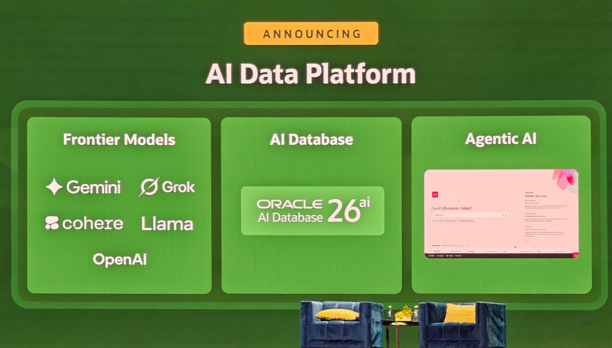 Oracleが発表したAI Data Platformの一部として提供されるOracle AI Database 26ai