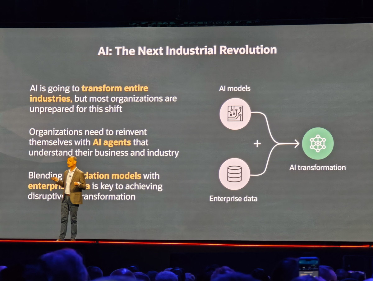 AIモデルとOracle Databaseに格納されている大企業のデータを活用して作るのが、次のAIのトレンドに